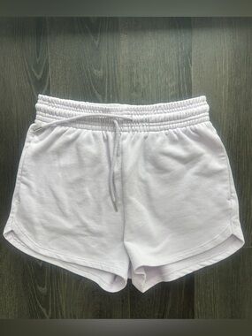 H&M Pastel Purple Fleece Sweat Shorts / Size Small